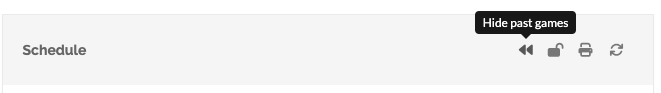 hide past games button
